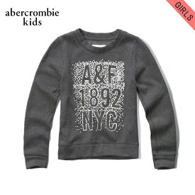 アバクロキッズ スウェット ガールズ 子供服 正規品 AbercrombieKids フリース shine logo graphic sweatshirt 252-767-0241-012 D00S20