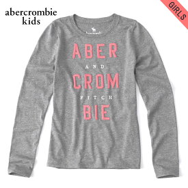 アバクロキッズ Tシャツ ロンT ガールズ 子供服 正規品 AbercrombieKids 長袖Tシャツ long-sleeve logo graphic tee 257-891-0030-012 D00S20