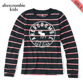 アバクロキッズ Tシャツ ロンT ガールズ 子供服 正規品 AbercrombieKids 長袖Tシャツ long-sleeve logo graphic tee 257-891-0030-029 D00S20