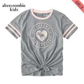 【ポイント10倍 6/4 20:00～6/11 1:59】 アバクロキッズ Tシャツ 子供服 正規品 AbercrombieKids 半袖Tシャツ sporty tie-front graphic tee 257-891-0100-010 父の日 プレゼント ラッピング