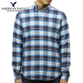 アメリカンイーグル シャツ メンズ 正規品 AMERICAN EAGLE 長袖シャツ ボタンダウンシャツ AEO CLASSIC PLAID OXFORD SHIRT 0153-9882-400