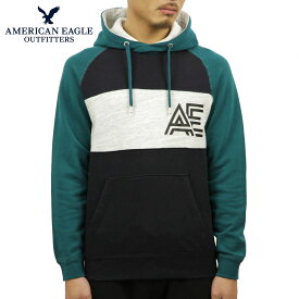 アメリカンイーグル パーカー メンズ 正規品 AMERICAN EAGLE プルオーバーパーカー AE COLORBLOCK THROWBACK COTTON SWEATSHIRT 0193-9818-395 父の日 プレゼント ラッピング