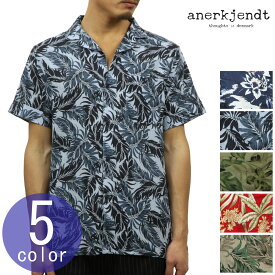 アナケット ANERKJENDT 正規販売店 メンズ 半袖開襟シャツ オープンカラーシャツ SHORT SLEEVE OPEN COLLARED SHIRT