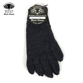 ブラックシープ BLACK SHEEP メンズ 手袋 BLACK SHEEP HANDMADE 5FINGER KNIT GLOVE SM07B DENIM MIX