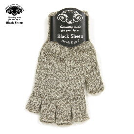 ブラックシープ 手袋 メンズ 正規販売店 BLACK SHEEP スマホ手袋 フィンガーレス手袋 BLACK SHEEP M KNIT FINGERLESS GLOVE FMITT TWIST GREY