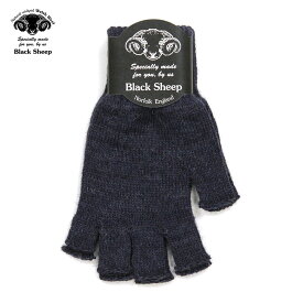 ブラックシープ 手袋 メンズ 正規販売店 BLACK SHEEP スマホ手袋 フィンガーレス手袋 BLACK SHEEP M KNIT FINGERLESS GLOVE FMITT DENIM MIX