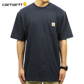 カーハート Tシャツ 正規品 CARHARTT 半袖Tシャツ WORKWEAR POCKET SHORT-SLEEVE T-SHIRT K87 NVY バレンタイン プレゼント ラッピング