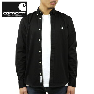 �J�[�n�[�g �V���c �����Y ���K�̔��X CARHARTT WIP �����V���c �{�^���_�E���V���c LONG SLEEVE MADISON SHIRT BLACK / WHITE I023339 K02XX 0D2XX