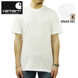 【ポイント10倍 5/9 20:00～5/16 1:59】 カーハート Tシャツ メンズ 正規販売店 CARHARTT WIP 半袖Tシャツ 2枚組 クルーネックTシャツ STANDARD CREW NECK T-SHIRT 2 PACK WHITE + WHITE I029370 931XX