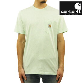 カーハート Tシャツ メンズ 正規品 CARHARTT WIP 半袖Tシャツ ポケットTシャツ ポケT クルーネック S/S POCKET T-SHIRT PALE SPEARMINT HEATHER LIGHT GREEN I022091 0TVXX