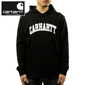 カーハート パーカー メンズ 正規品 CARHARTT WIP プルオーバーパーカー HOODED UNIVERSITY SWEATSHIRT BLACK / WHITE I028958 0D2