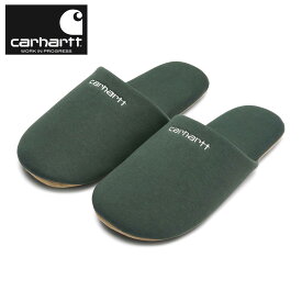 【ポイント10倍 3/4 20:00〜3/11 1:59】 カーハート スリッパ メンズ レディース 正規品 CARHARTT WIP ルームシューズ SCRIPT EMBROIDERY SLIPPERS HEMLOCK GREEN / WHITE I029924 0PUXX ホワイトデー プレゼント ラッピング