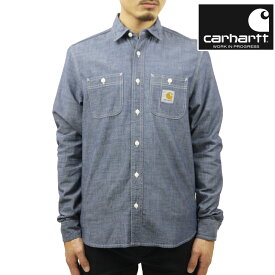 カーハート デニムシャツ メンズ 正規品 CARHARTT WIP 長袖シャツ トップス LONG SLEEVE CLINK SHIRT BLUE RINSED I029185 0102