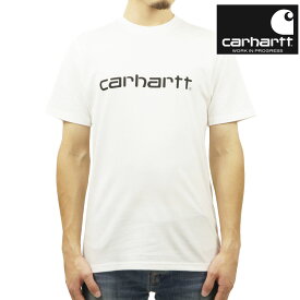 カーハート Tシャツ メンズ 正規品 CARHARTT WIP 半袖Tシャツ ロゴ クルーネック S/S SCRIPT T-SHIRT WHITE / BLACK I031047 00AXX 父の日 プレゼント ラッピング