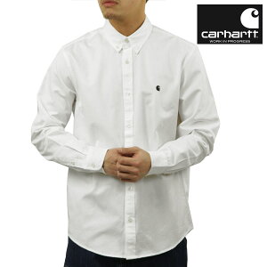 �J�[�n�[�g �����Y �����V���c ���K�i CARHARTT WIP �{�^���_�E�� �J�W���A���V���c LONG SLEEVE MADISON SHIRT WHITE / BLACK I023339 00AXX