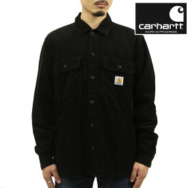 カーハート メンズ シャツジャケット 正規品 CARHARTT WORK IN PROGRESS アウター 長袖 ボタンダウン ワークシャツ DIXON SHIRT JACKET BLACK RINSED I030285 BK