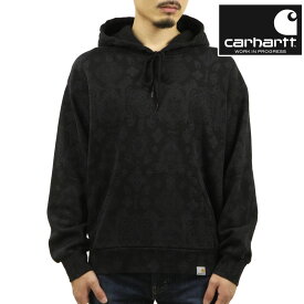 カーハート メンズ パーカー 正規品 CARHARTT WORK IN PROGRESS ペイズリー柄 プルオーバー 長袖 フーディー HOODED VERSE SWEATSHIRT I030623 BK