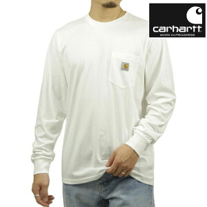 �y�|�C���g10�{ 2/4 20:00�`2/10 1:59�z �J�[�n�[�g �����Y ����T�V���c ���K�i CARHARTT WIP �N���[�l�b�N ���S �|�PT ����T LONG SLEEVE POCKET T-SHIRT WHITE I030437 02XX �o�����^�C�� �v���[���g ���b�s���O