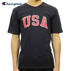�`�����s�I�� T�V���c ���K�i CHAMPION ����T�V���c CREW TEE T1919P Heritage Tee 031-NAVY 549393 USA Arch D00S20