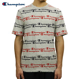 �`�����s�I�� T�V���c ���K�i CHAMPION ����T�V���c CREW TEE T1919S 70Z HERITAGE TEE ALL OVER SCRIPT OXFORD GREY/SCARLET/IMPERIAL