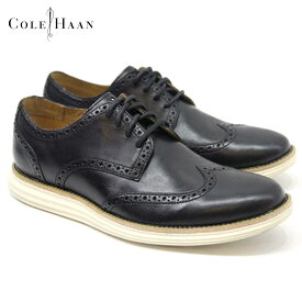 【ポイント10倍 6/4 20:00～6/11 1:59】 コールハーン COLE HAAN 正規品 ドレスシューズ LUNARGRAND WING.TIP C14110 (BLACK/IVORY) D00S20 父の日 プレゼント ラッピング