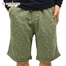 ディストレス ショートパンツ メンズ 正規販売店 DSTREZZED ハーフパンツ ボトムス Chino short Sprinkle Anchor sweat 515030 11 D15S25