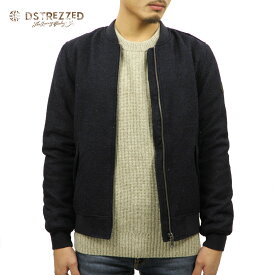 ディストレス ジャケット メンズ 正規販売店 DSTREZZED アウター ジャケット MA-1 HEAVY HERRINGBONE WOOL BOMBER JACKET 101171 49 DK. NAVY