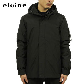 エルバイン アウター メンズ 正規販売店 elvine ジャケット ナイロンジャケット BARNARD THERMORE TASLAN DOWN JACKET 330100 110 BLACK バレンタイン プレゼント ラッピング