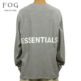 フィアオブゴッド fog essentials Tシャツ ロンT メンズ 正規品 クルーネック バックプリント 長袖Tシャツ FOG - FEAR OF GOD ESSENTIALS BOXY GRAPHIC LONG SLEEVE T-SHIRT GRAY