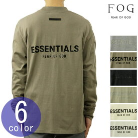 フィアオブゴッド ロンT メンズ 正規品 FEAR OF GOD エッセンシャルズ 長袖Tシャツ ロゴT クルーネック FEAR OF GOD ESSENTIALS LONG SLEEVE T-SHIRT