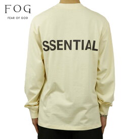 フィアオブゴッド fog essentials Tシャツ メンズ 正規品 FEAR OF GOD エッセンシャルズ 長袖Tシャツ バックプリント ロゴ FOG - FEAR OF GOD ESSENTIALS 3M LOGO LONG SLEEVE BOXY T-SHIRT BUTTER CREAM