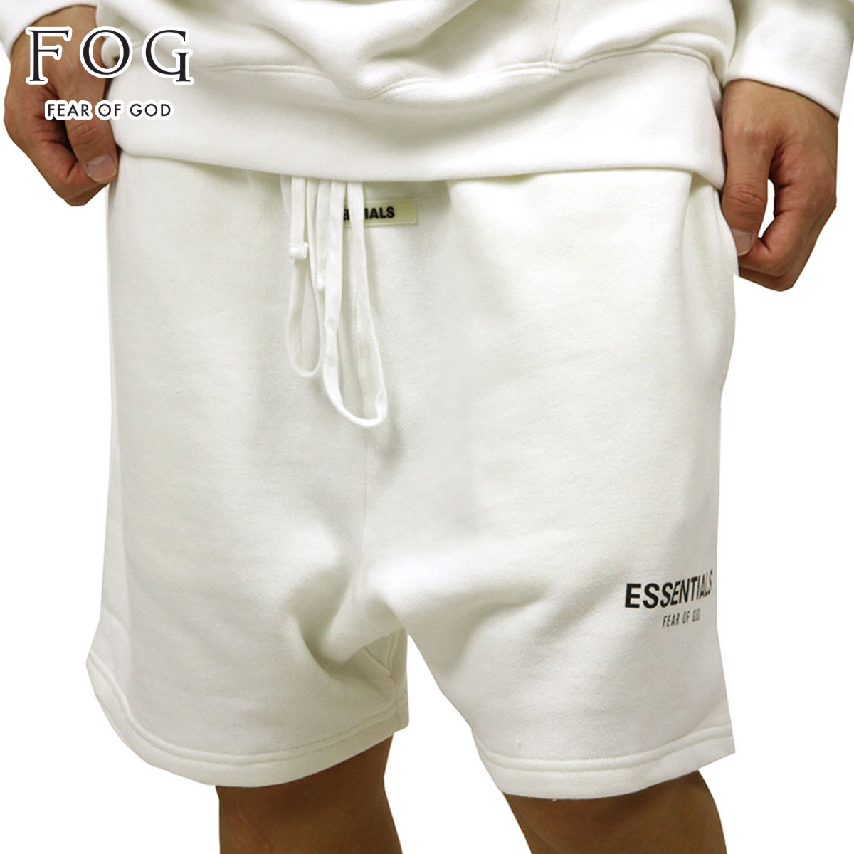 フィアオブゴッド fog essentials ショートパンツ メンズ 正規品 FEAR OF GOD スウェットハーフパンツ ボトムス FOG -  FEAR OF GOD ESSENTIALS SWEAT SHORTS WHITE | ブランド品セレクトショップ MIXON