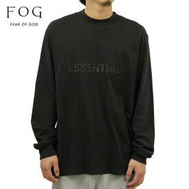 フィアオブゴッド fog essentials ロンT メンズ 正規品 FEAR OF GOD エッセンシャルズ 長袖Tシャツ ロゴ クルーネック FOG - FEAR OF GOD ESSENTIALS LONG SLEEVE T-SHIRT BLACK
