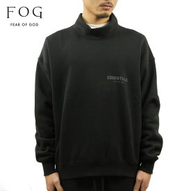 【ポイント10倍 6/4 20:00～6/11 1:59】 フィアオブゴッド fog essentials スウェット メンズ 正規品 FEAR OF GOD エッセンシャルズ モックネックスウェット FOG - FEAR OF GOD ESSENTIALS MOCK NECK SWEAT BLACK 父の日 プレゼント ラッピング