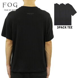 【ポイント10倍 6/1 0:00～6/1 23:59】 フィアオブゴッド fog essentials Tシャツ メンズ 正規品 FEAR OF GOD エッセンシャルズ 3パック 半袖Tシャツ 3枚組 FOG - FEAR OF GOD ESSENTIALS 3 PACK T-SHIRTS BLACK 父の日 プレゼント ラッピング