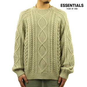 �y�|�C���g10�{ 4/14 20:00�`4/17 9:59�z �t�B�A�I�u�S�b�h fog essentials �Z�[�^�[ �����Y ���K�i FEAR OF GOD �g�b�v�X �P�[�u���j�b�g �N���[�l�b�N �v���I�[�o�[ ESSENTIALS FEAR OF GOD CABLE KNIT SWEATER SMOKE