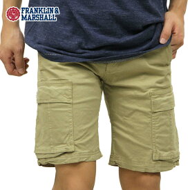 フランクリン マーシャル ショートパンツ メンズ 正規販売店 FRANKLIN＆MARSHALL ボトムス CARGO SHORT PANTS KHAKI STMVA462 43181-2008 D00S20