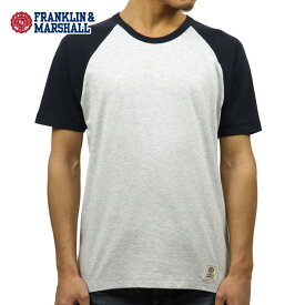 フランクリン マーシャル Tシャツ 正規販売店 FRANKLIN＆MARSHALL 半袖Tシャツ RAGLAN TEE LIGHT GREY MELANGE TSMF206AM 4022 0397 D00S15