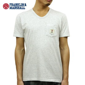 フランクリン マーシャル Tシャツ 正規販売店 FRANKLIN＆MARSHALL 半袖Tシャツ VネックTシャツ V-NECK POCKET TEE LIGHT GREY MELANGE TSMF194AN 4016 0397