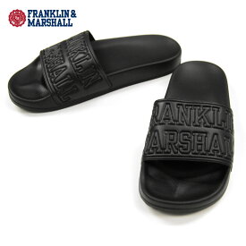 フランクリン マーシャル FRANKLIN＆MARSHALL 正規販売店 メンズ シャワーサンダル SHOWER SANDAL BLACK FTUA985 021