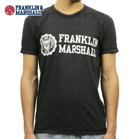 フランクリン マーシャル Tシャツ 正規販売店 FRANKLIN＆MARSHALL 半袖Tシャツ クルーネック LOGO TEE BLACK TSMF182AN 45181 4010