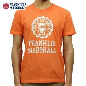 �y�|�C���g10�{ 4/4 20:00�`4/10 1:59�z �t�����N���� �}�[�V���� T�V���c ���K�̔��X FRANKLIN��MARSHALL ����T�V���c �N���[�l�b�N LOGO TEE SUNSET ORANGE TSMF188AN 45181 4013