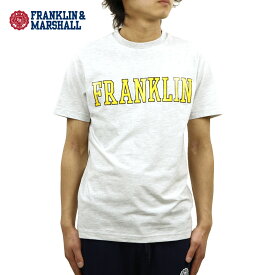 5%OFFクーポンセール 【利用期間 4/24 20:00～4/27 9:59】 フランクリン マーシャル Tシャツ 正規販売店 FRANKLIN＆MARSHALL 半袖Tシャツ ロゴTシャツ LOGO CREW NECK TEE TSMF351AM F397 LIGHT GREY MELANGE