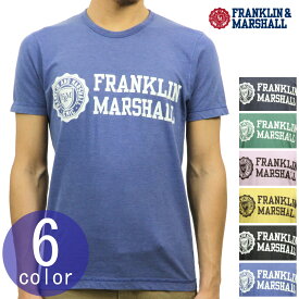 フランクリン マーシャル Tシャツ 正規販売店 FRANKLIN＆MARSHALL 半袖Tシャツ クルーネック LOGO TEE 45181 4010