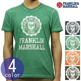 フランクリン マーシャル Tシャツ 正規販売店 FRANKLIN＆MARSHALL 半袖Tシャツ クルーネック LOGO TEE 45181 4013