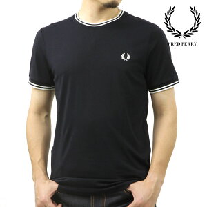 �t���b�h�y���[ �����Y ����T�V���c ���K�̔��X FRED PERRY �N���[�l�b�N �����|�C���g ���S TWIN TIPPED SHORT SLEEVE T-SHIRT M1588 795 NAVY