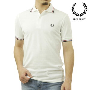 tbhy[ Y |Vc K̔X FRED PERRY  |Cg S TWIN TIPPED FRED PERRY SHORT SLEEVE POLO SHIRT M3600 T60 SNWHT/BRED/NVY