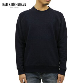 【ポイント10倍 6/4 20:00～6/11 1:59】 ハン HAN KJOBENHAVN 正規販売店 メンズ スウェット WORKER CREW NECK インディゴ D15S25 父の日 プレゼント ラッピング