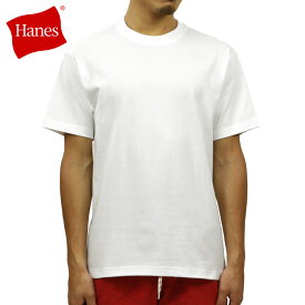 ヘインズ Tシャツ ビーフィー メンズ 半袖 正規販売店 HANES クルーネック ヘビーウエイト 無地 HANES BEEFY T-SHIRT 1P H5180 010 WHITE