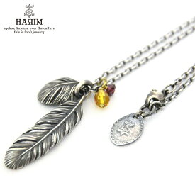 ハリム HARIM 正規販売店 ネックレス RESTYLING LEEF FEATHER & JEMS NECKLACE HRP080S